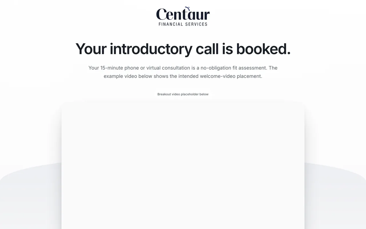 Confirmation page preview