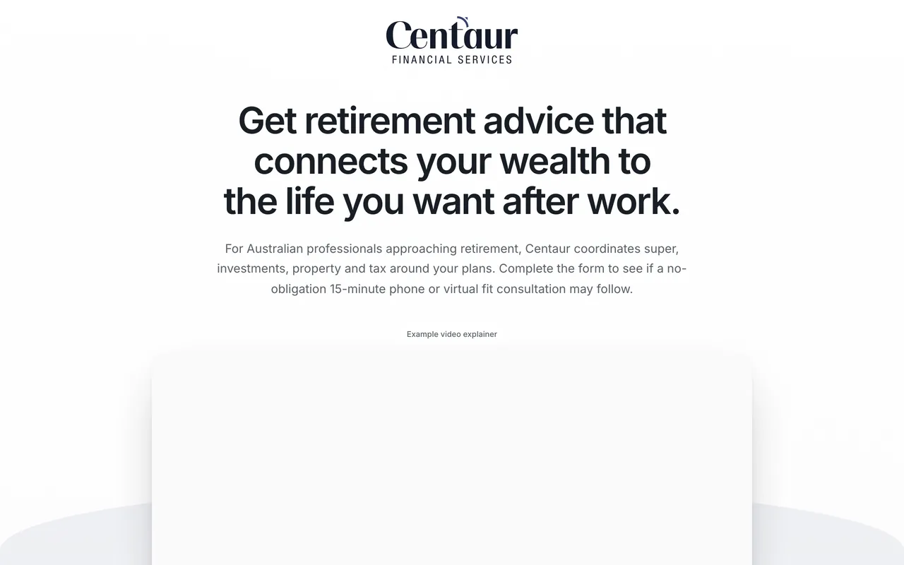 Landing page preview